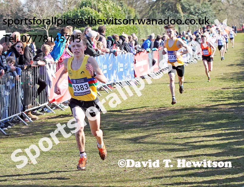 Mens under-17s Inter Counties Cross Country,  Cofton Park, Birmingham. Photo: David T. Hewitson/Sports for All Pics